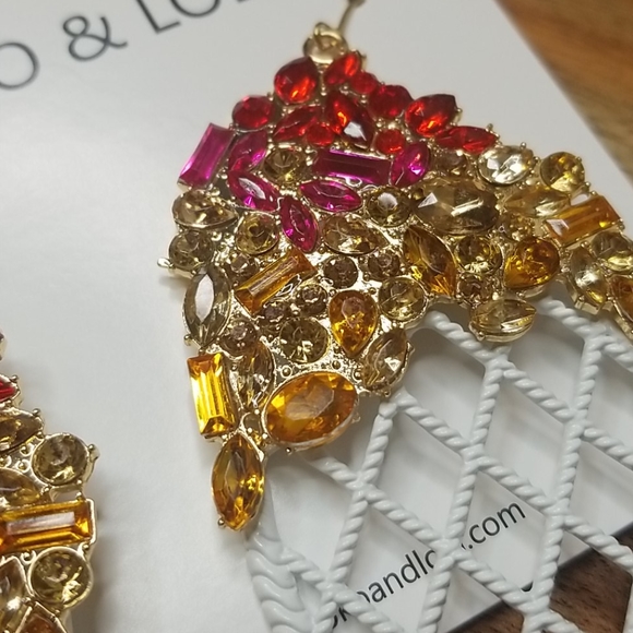 Rhinestone Ice Cream Drop Earrings - Picture 8 of 9